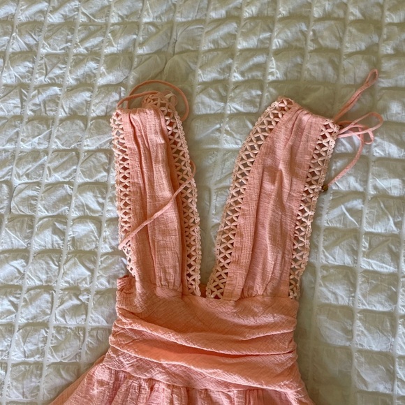 Indikah pink cotton babydoll mini dress - Picture 2 of 8